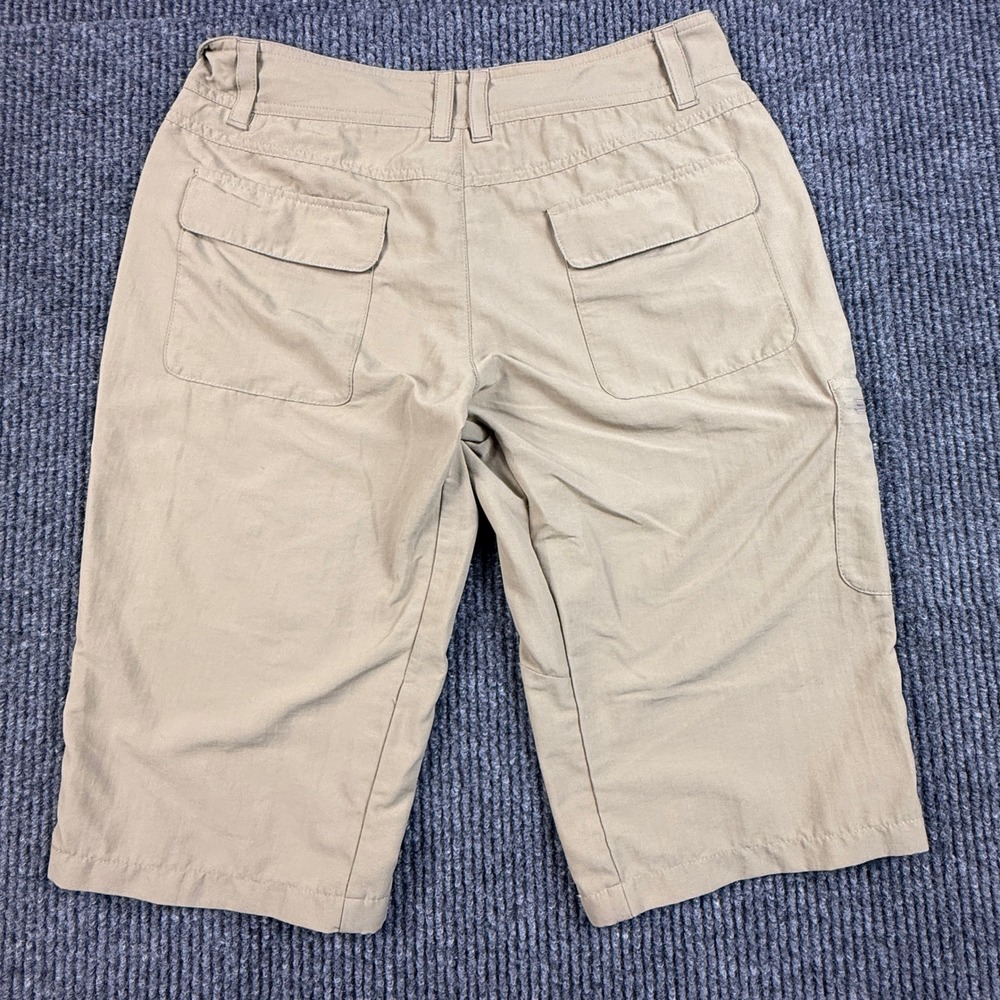 GoLite Womens Size Medium Khaki Tan Hiking Shorts Nylon Cargo Outdoor Trail - Picture 2 of 12